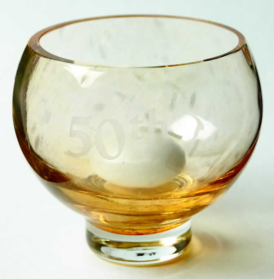 Occasions & Celebration Collection 50th Candleholder - With Box by Caithness-1