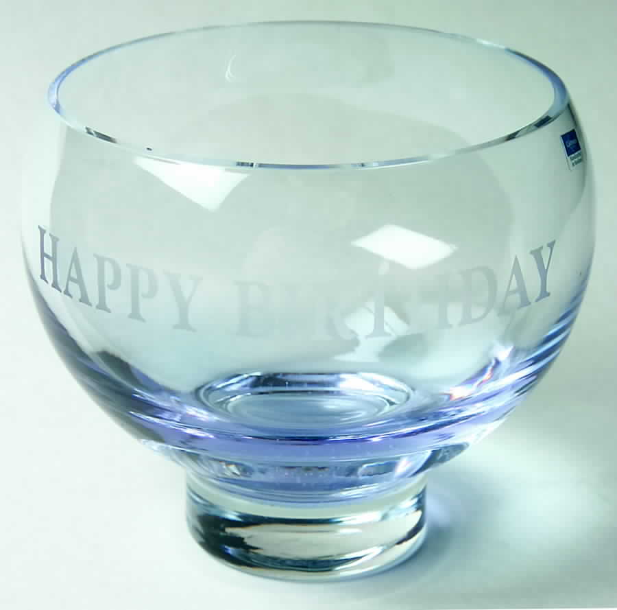 Occasions & Celebration Collection 5 3/4" Happy Birthday Bowl - Boxed by Caithness-1