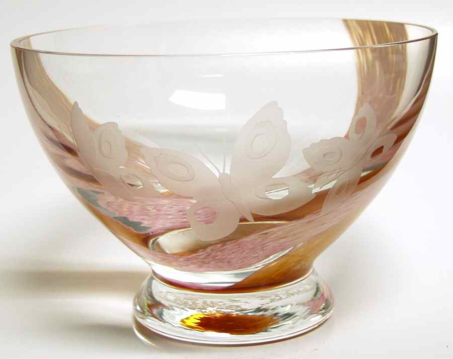 Images Collection Butterflies Fruit Bowl - Boxed by Caithness-1