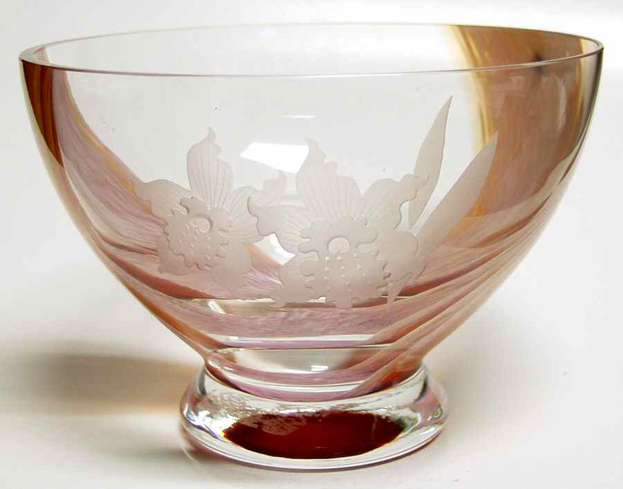 Images Collection Orchids Fruit Bowl - Boxed by Caithness-1
