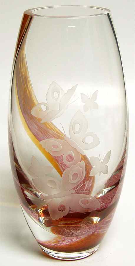 Images Collection Butterflies Statement Vase - No Box by Caithness-1
