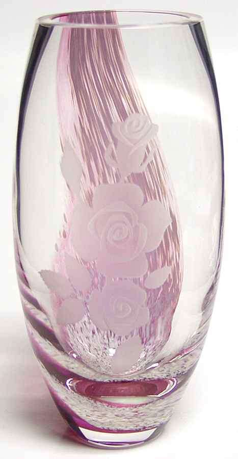Images Collection Roses Barrel Vase - Boxed by Caithness-1