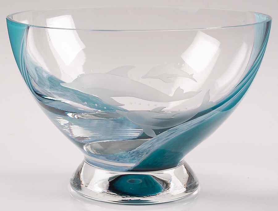 Images Collection Dolphins Fruit Bowl - Boxed by Caithness-1