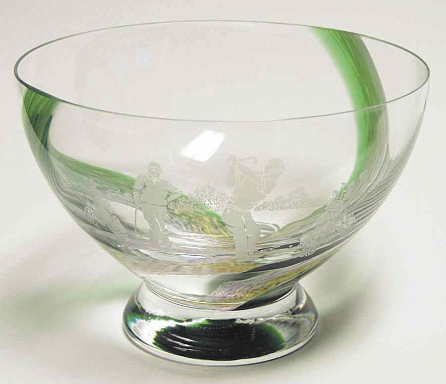 Images Collection 7" Golfing Gentleman's Bowl - No Box by Caithness-1