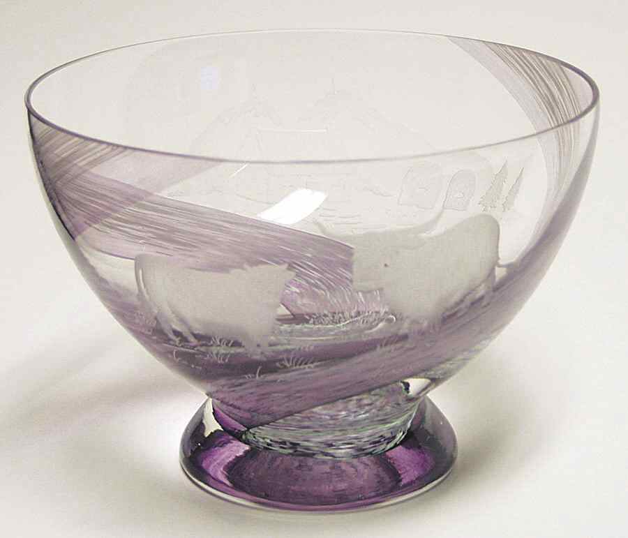 Images Collection 7" Highland Cattle Bowl - Boxed by Caithness-1