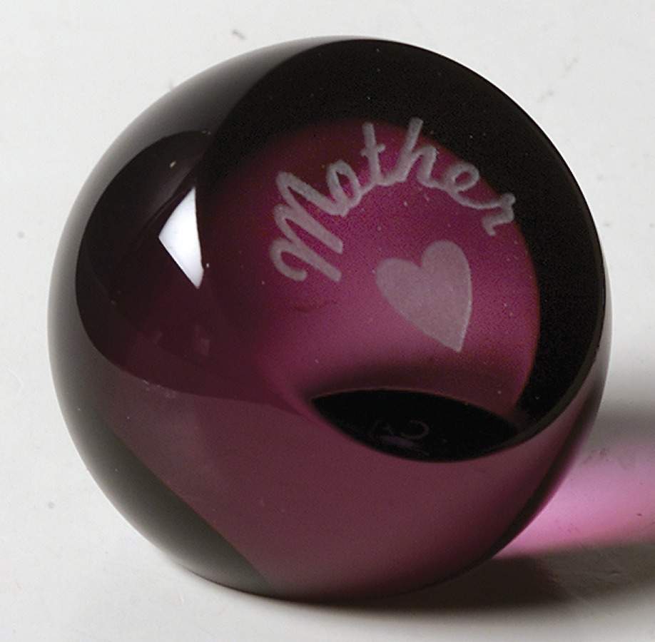 Occasions Paperweight Collection 1 3/4" Gems:Mother - No Box by Caithness-1