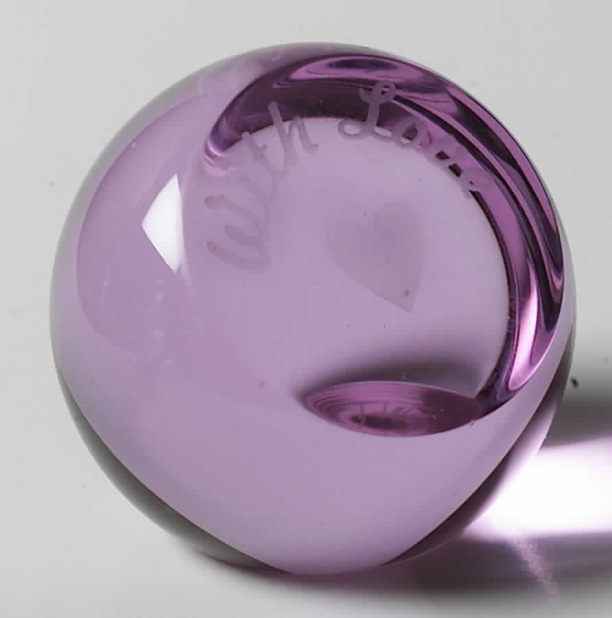 Occasions Paperweight Collection 1 3/4" Gems:With Love - Boxed by Caithness-1