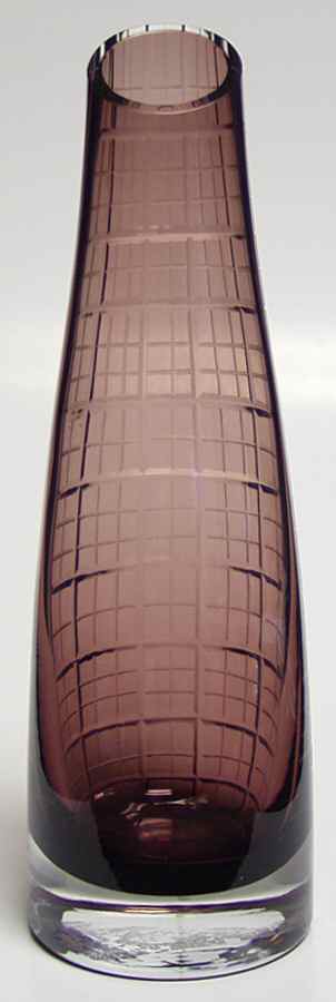Caithness Giftware Tartan Amethyst Stem Vase - Boxed by Caithness-1