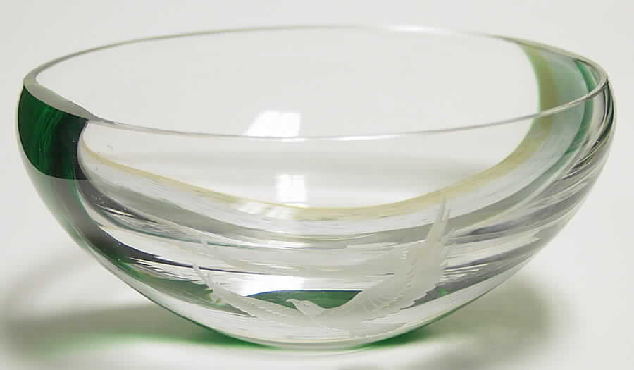 Northern Lights Collection Eagle In Flight Bowl - No Box by Caithness-1