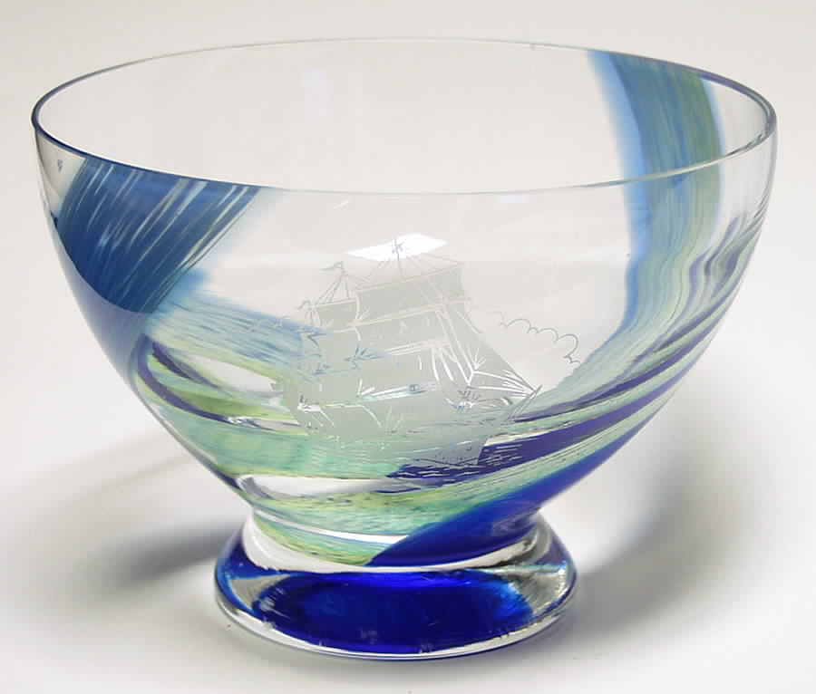Clipper Ship Collection 7 1/2" Bowl - Boxed by Caithness-1