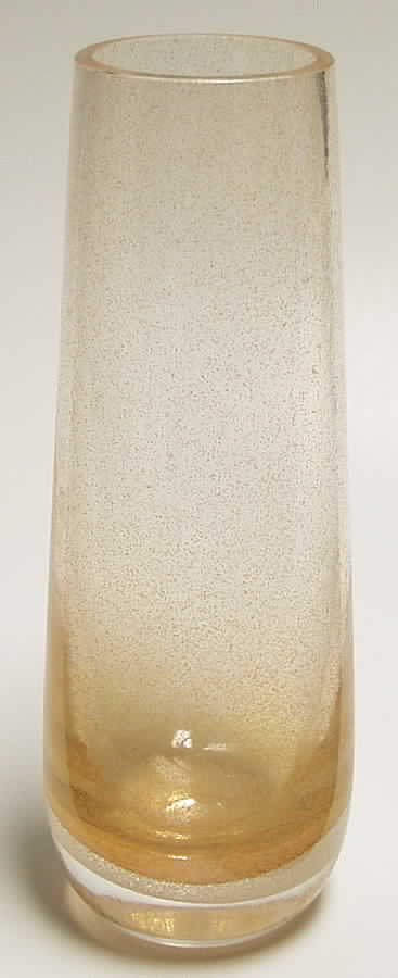 Crush Collection 9" Large Vase-Papaya - No Box by Caithness-1