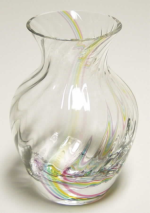 Flamenco Collection 5 3/4" Posey Vase-Rainbow - Boxed by Caithness-1