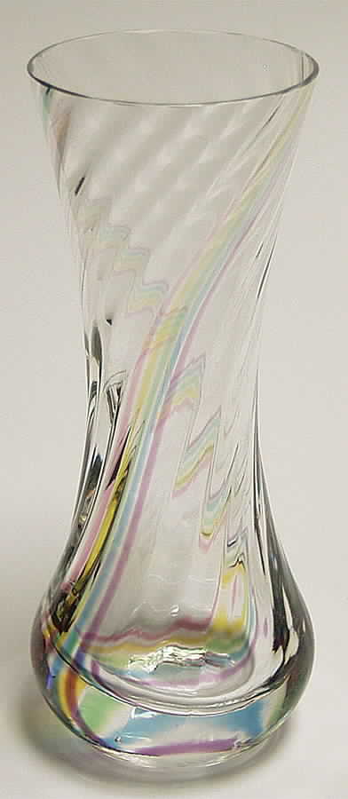 Flamenco Collection 7 1/4" Flared Vase-Rainbow - Boxed by Caithness-1