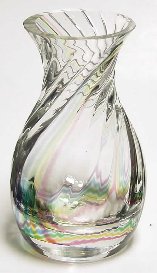 Flamenco Collection 4 1/2" Daisy Vase-Rainbow - No Box by Caithness-1
