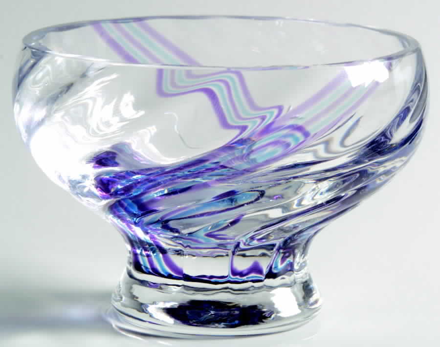 Flamenco Collection 3 3/4" Footed Bowl-Dusk - Boxed by Caithness-1