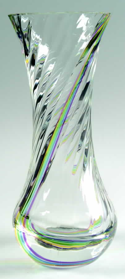 Flamenco Collection 9" Medium Flared Vase-Rainbow - No Box by Caithness-1