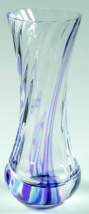 Flamenco Collection 7 1/4" Flared Vase-Dusk - No Box by Caithness-1