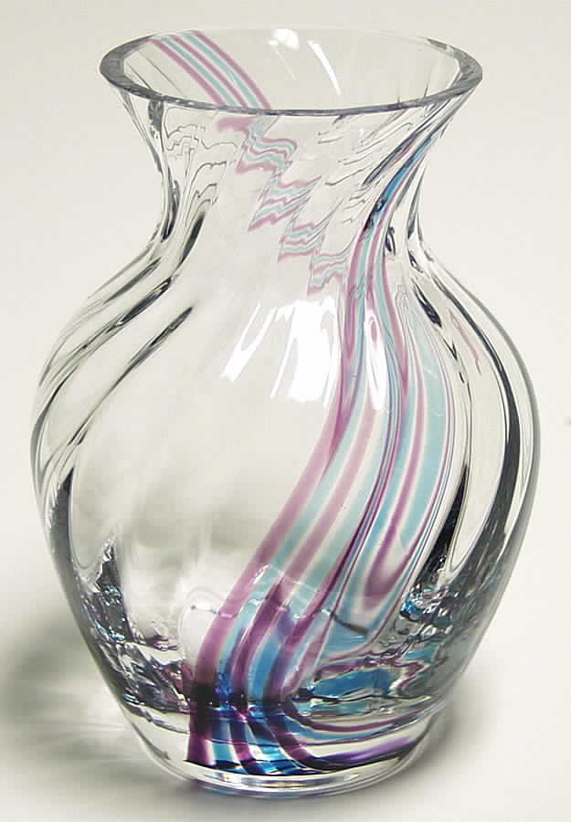 Flamenco Collection 5 3/4" Posey Vase-Dusk - Boxed by Caithness-1