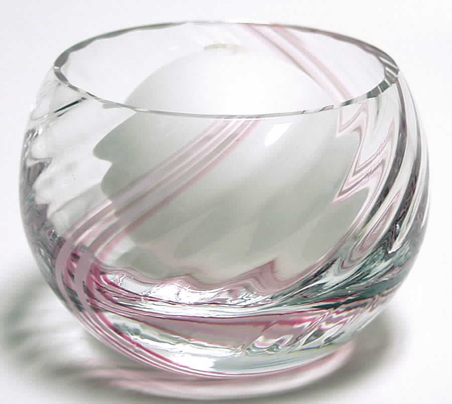 Flamenco Collection 5 1/4" Candle Bowl-Dawn - Boxed by Caithness-1