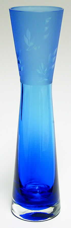 Jewel Collection 12 1/2" Lily Vase-Blue - Boxed by Caithness-1