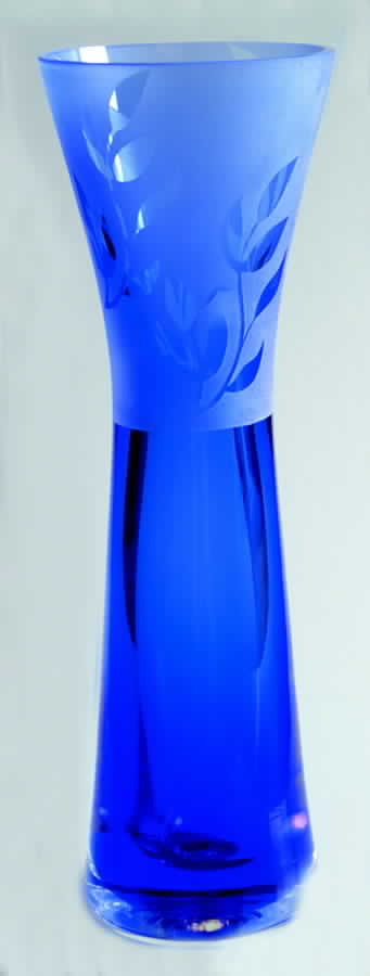 Jewel Collection 7 1/4" Bud Vase-Blue - Boxed by Caithness-1