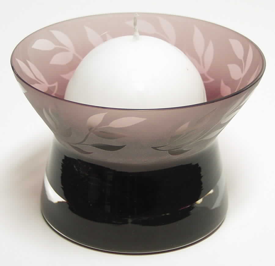 Jewel Collection 3 1/2" Large Candleholder-Heather - Boxed by Caithness-1