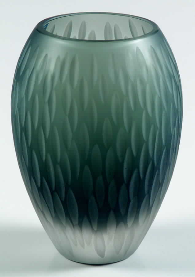 Rough Cuts Collection 5 1/4" Small Vase-Smoke - Boxed by Caithness-1