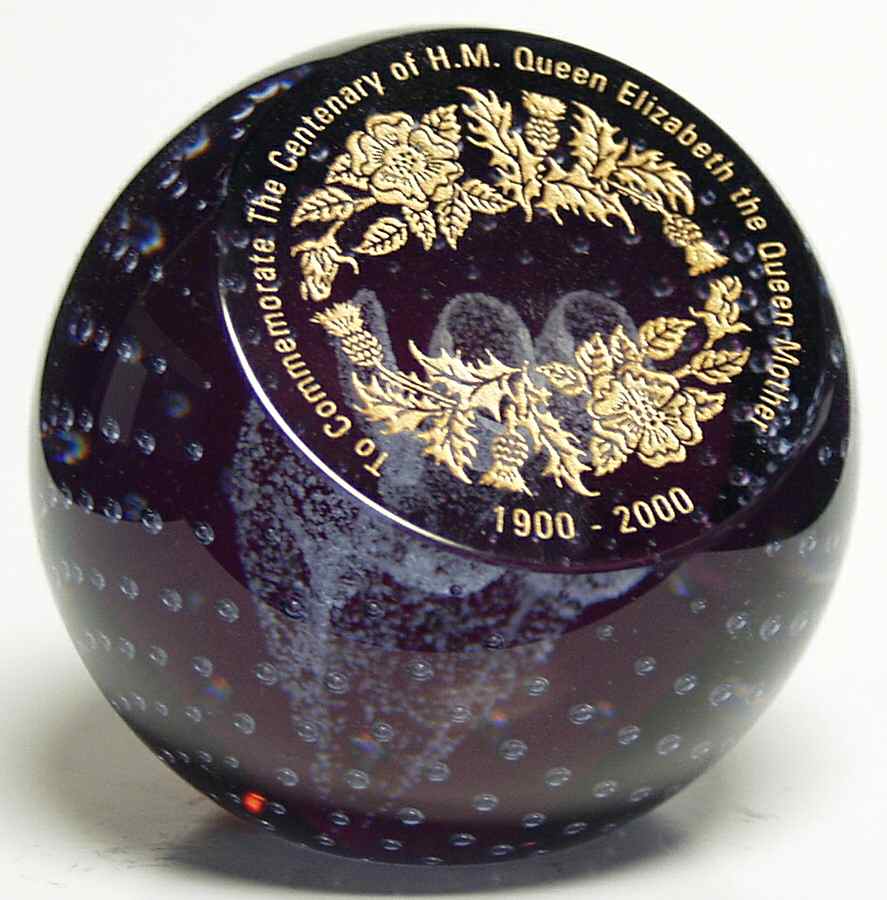 Golden Jubilee Collection Centenary Year-Queen Mother - With Box by Caithness-1