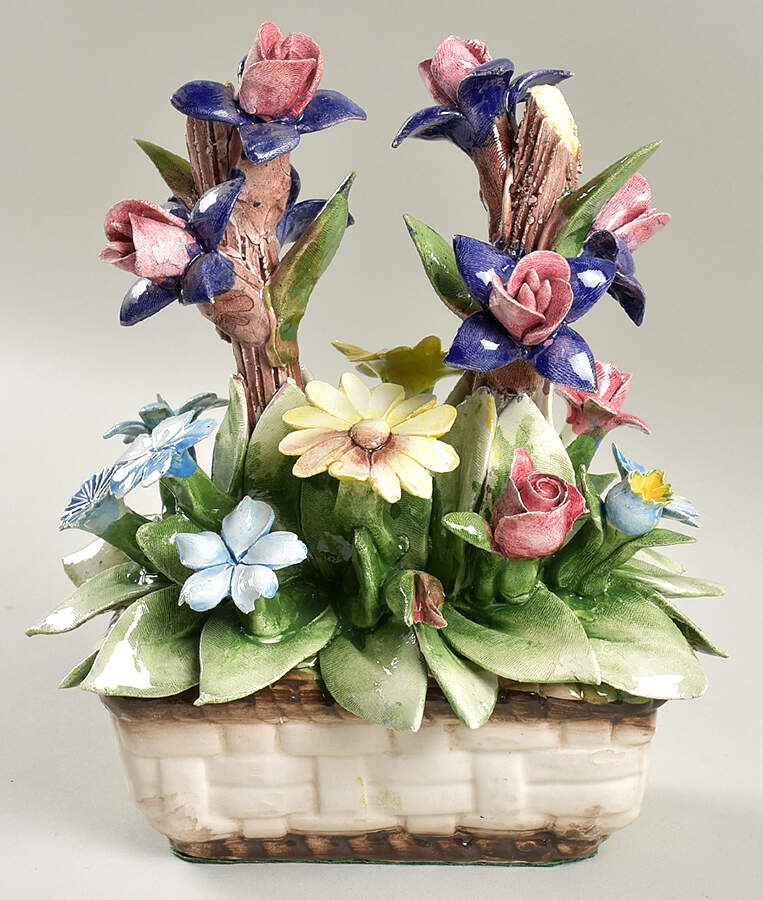 Capodimonte Giftware Floral Basket - No Box by Capodimonte-1