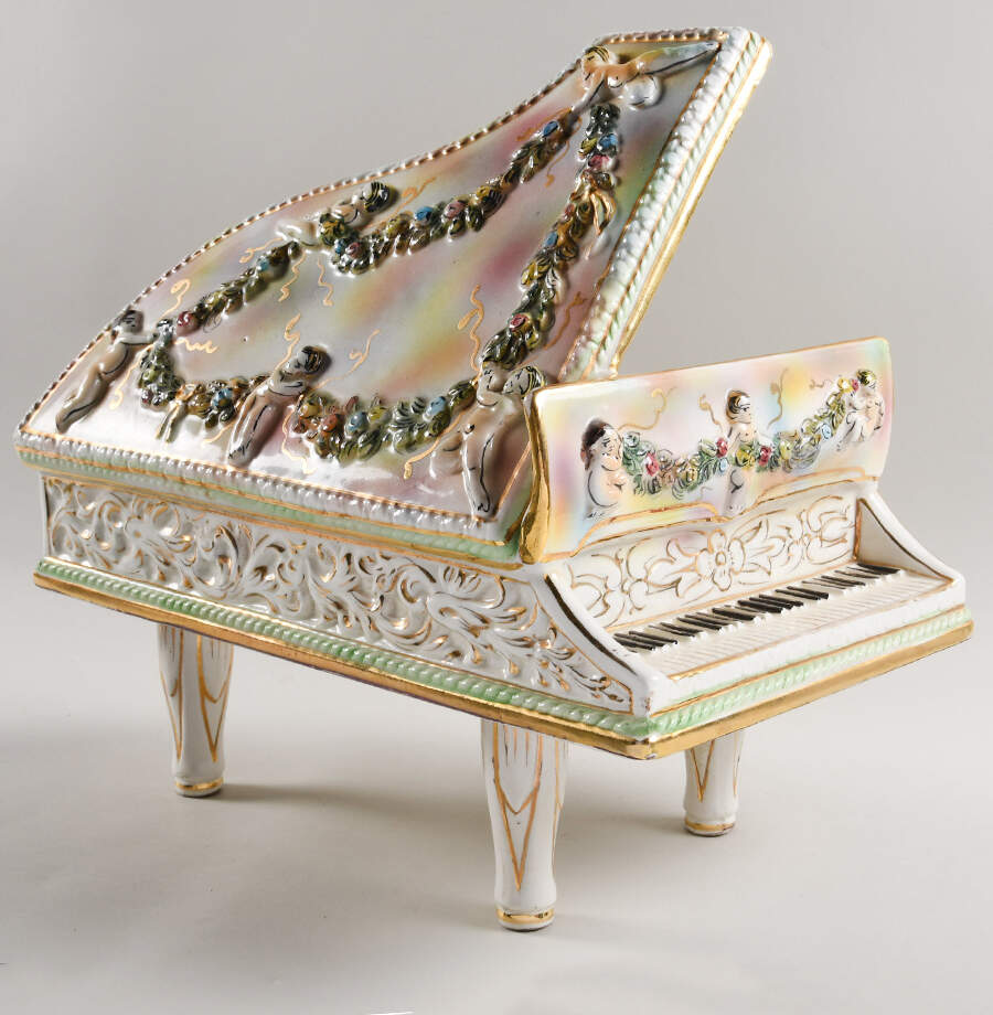 Capodimonte Giftware Piano -Cherubs - No Box by Capodimonte-1