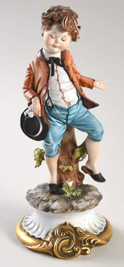 Capodimonte Giftware Boy With Hat-Viertasca - No Box by Capodimonte-1