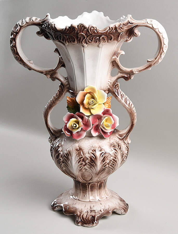 Capodimonte Giftware Floral Urn - No Box by Capodimonte-1