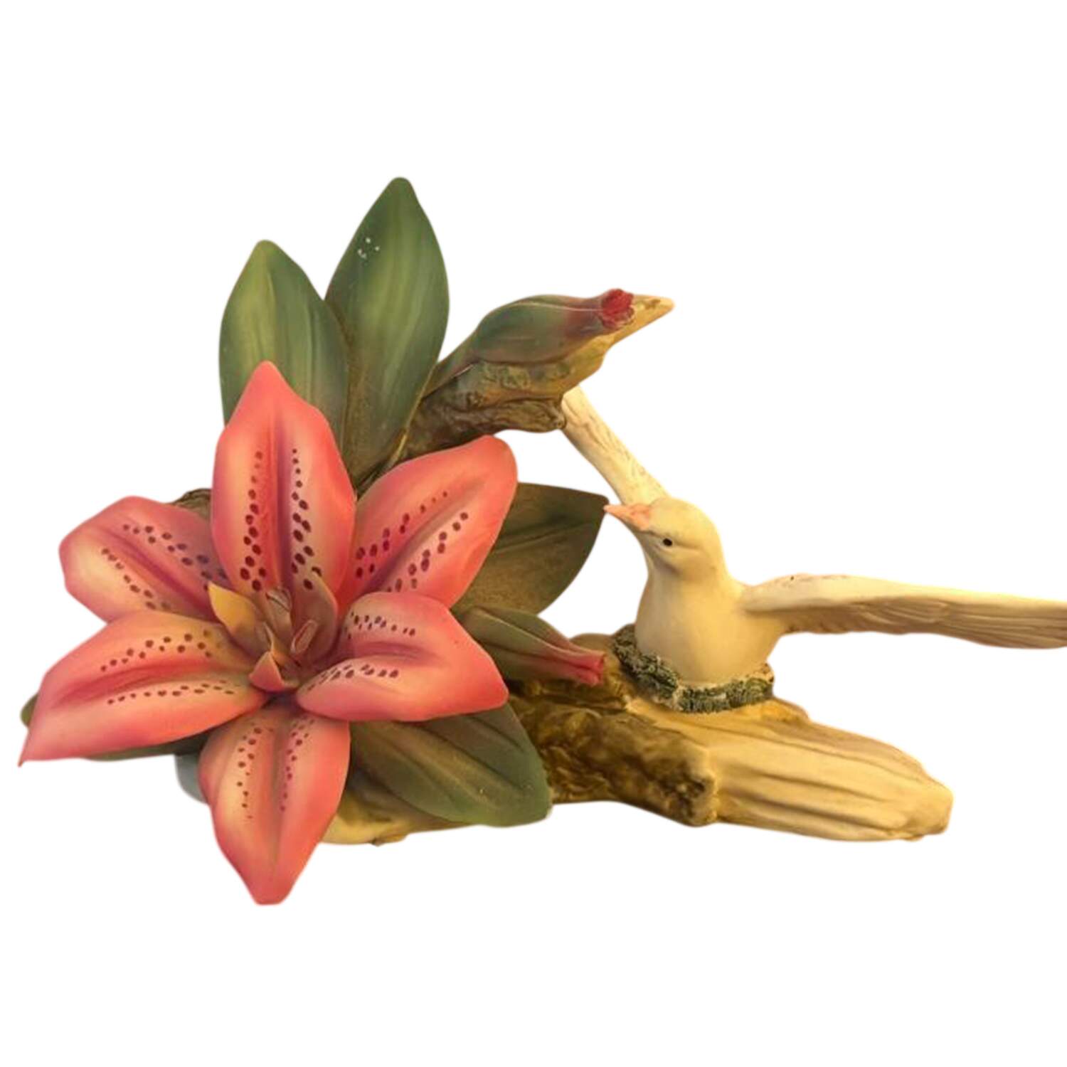 Capodimonte Giftware Pink Lily With Dove - No Box by Capodimonte-1
