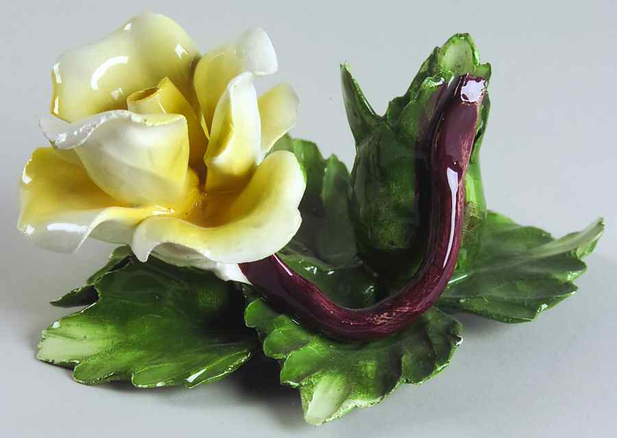 Capodimonte Giftware Yellow Rose - No Box by Capodimonte-1