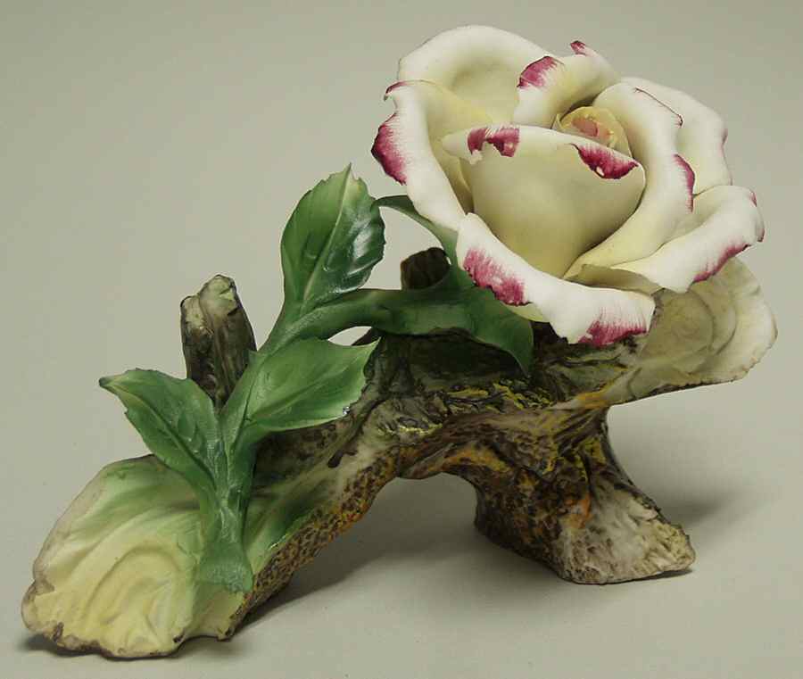 Capodimonte Giftware White Rose Sculpture - No Box by Capodimonte-1