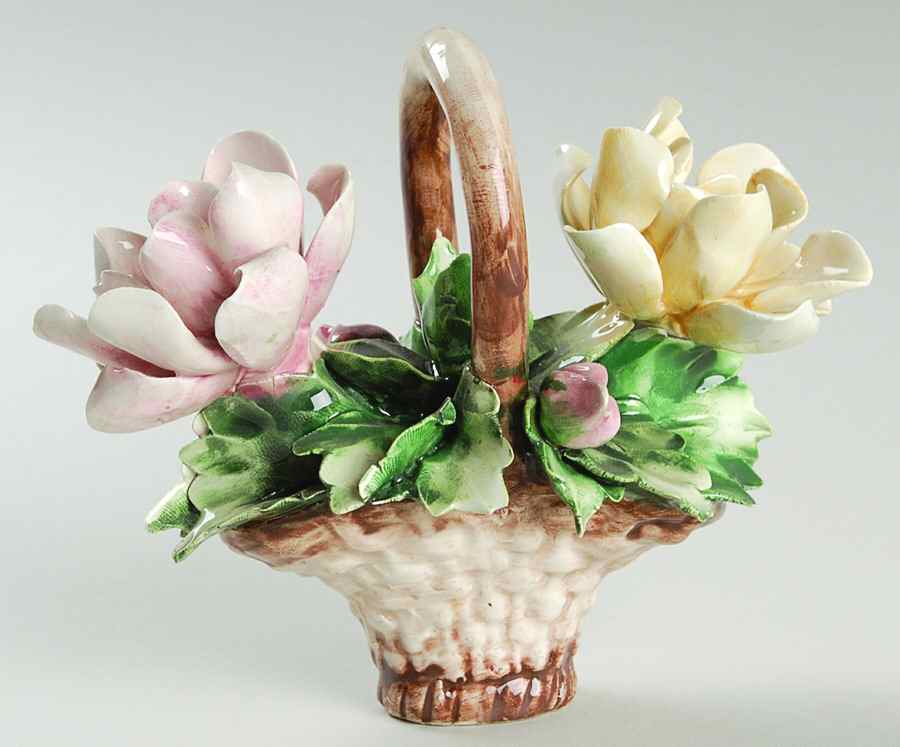 Capodimonte Giftware Floral Basket - No Box by Capodimonte-1
