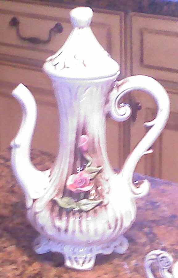 Capodimonte Giftware Floral Coffee Pot W/ Lid - No Box by Capodimonte-1