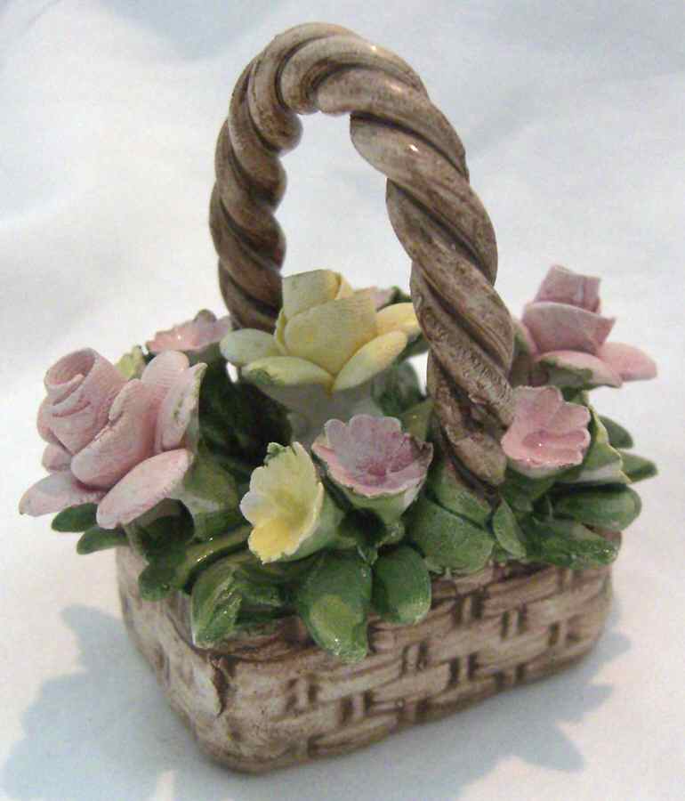 Capodimonte Giftware Basket Of Flowers - No Box by Capodimonte-1