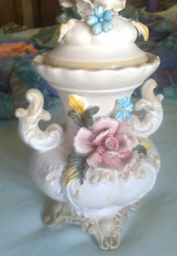 Capodimonte Giftware Floral Urn W/ Lid - No Box by Capodimonte-1