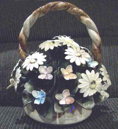 Capodimonte Giftware Basket Of Daisy - No Box by Capodimonte-1