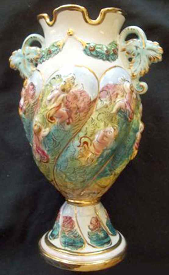 Capodimonte Giftware Flower Footed Vase - No Box by Capodimonte-1