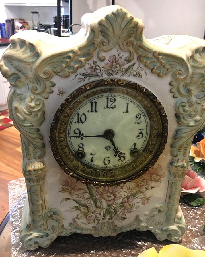 Capodimonte Giftware Floral Clock - No Box by Capodimonte-1
