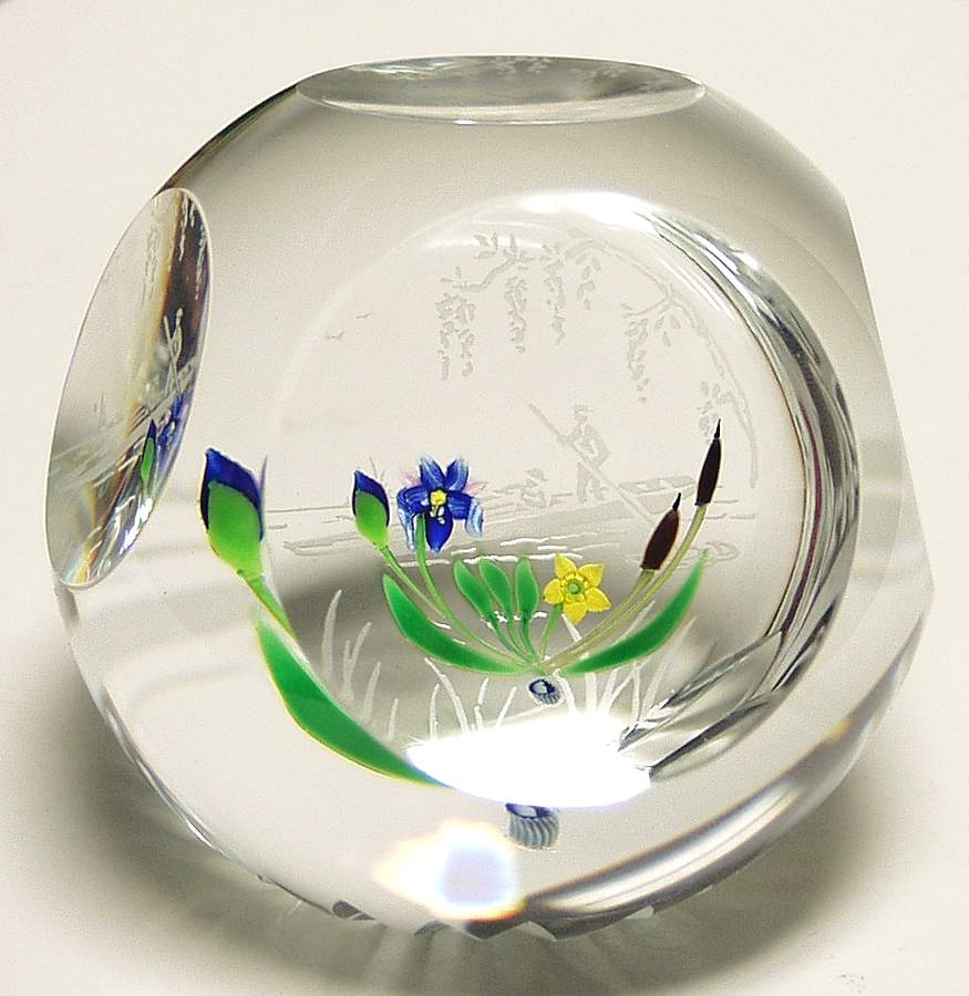 Whitefriars Paperweights Punting On The River - No Box by Caithness-1
