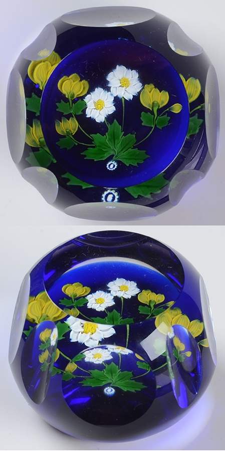Whitefriars Paperweights Buttercups & Daisies - Boxed by Caithness-1