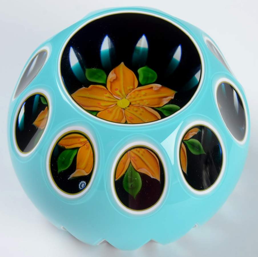 Whitefriars Paperweights Azalea - With Box by Caithness-1