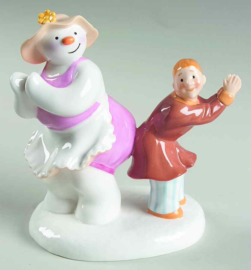 Snowman Dance The Night Away - Boxed by Coalport-1