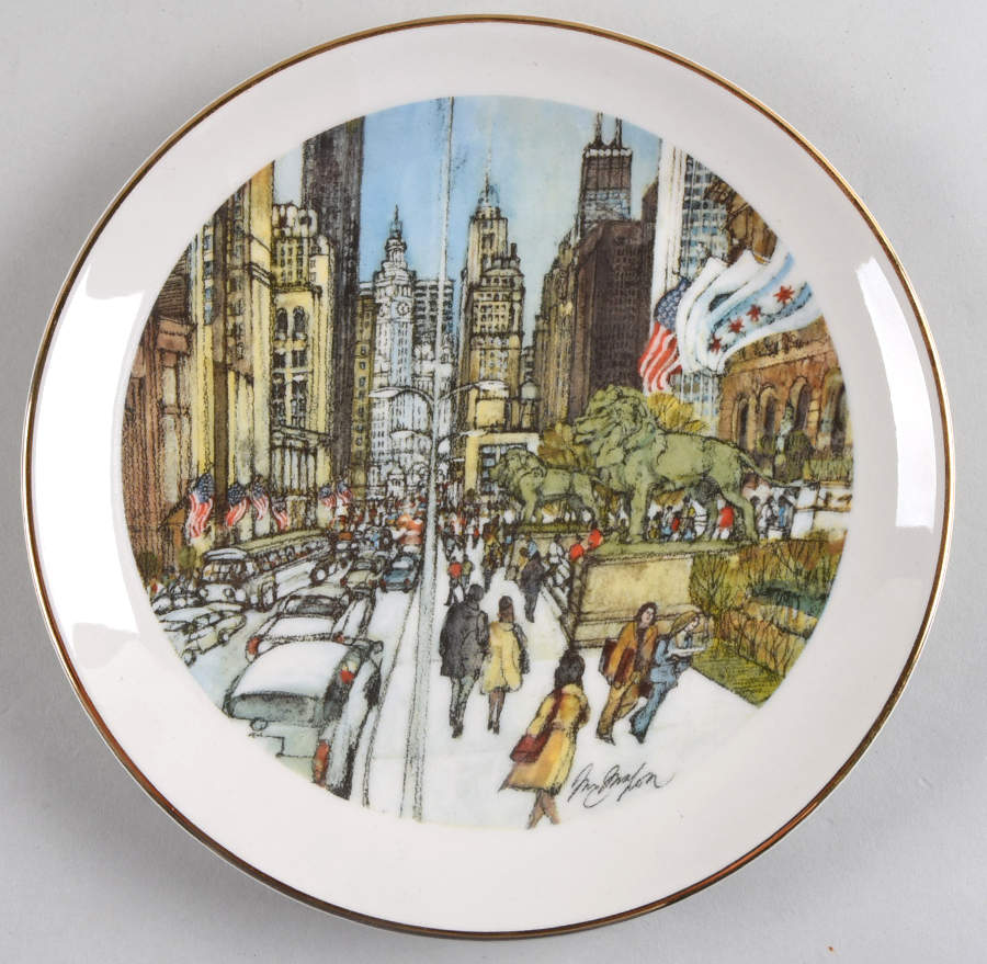 Chicago Collection Michigan Avenue At The Art Center - No Box by Continental Bank-1