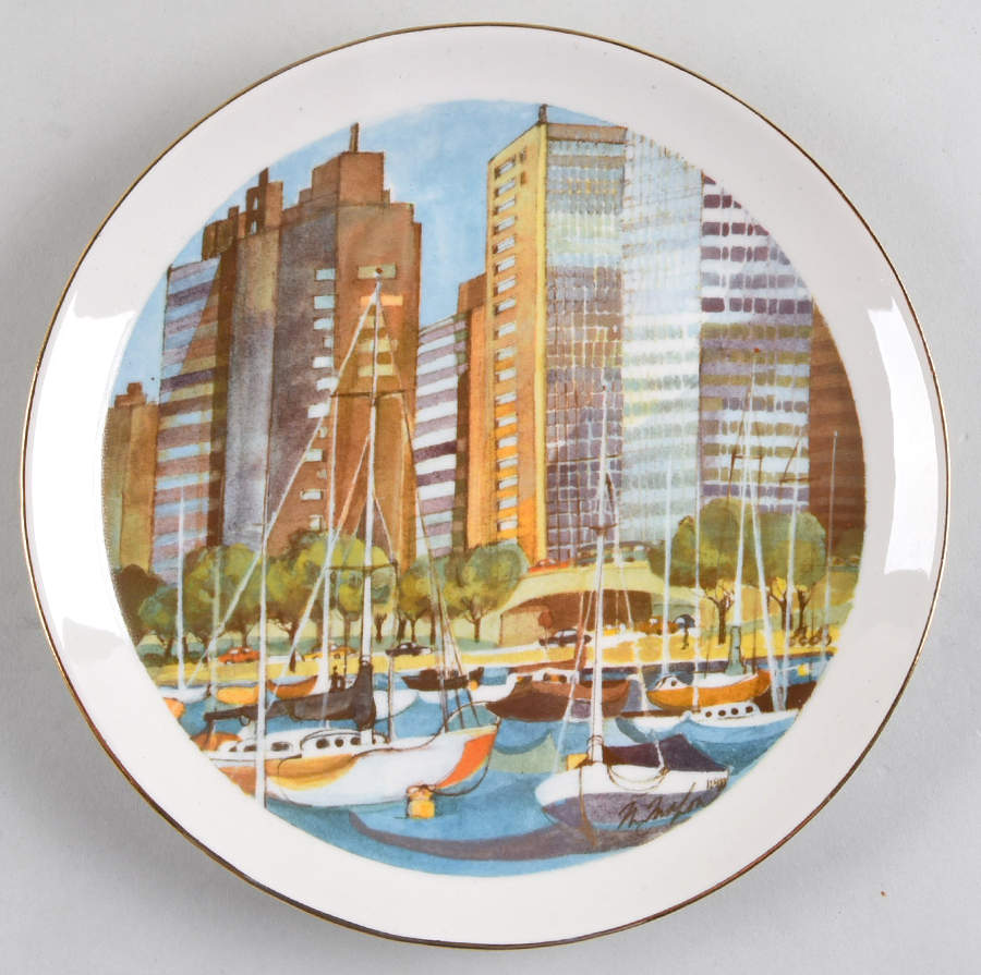 Chicago Collection Sailboats And Skyscrapers - No Box by Continental Bank-1