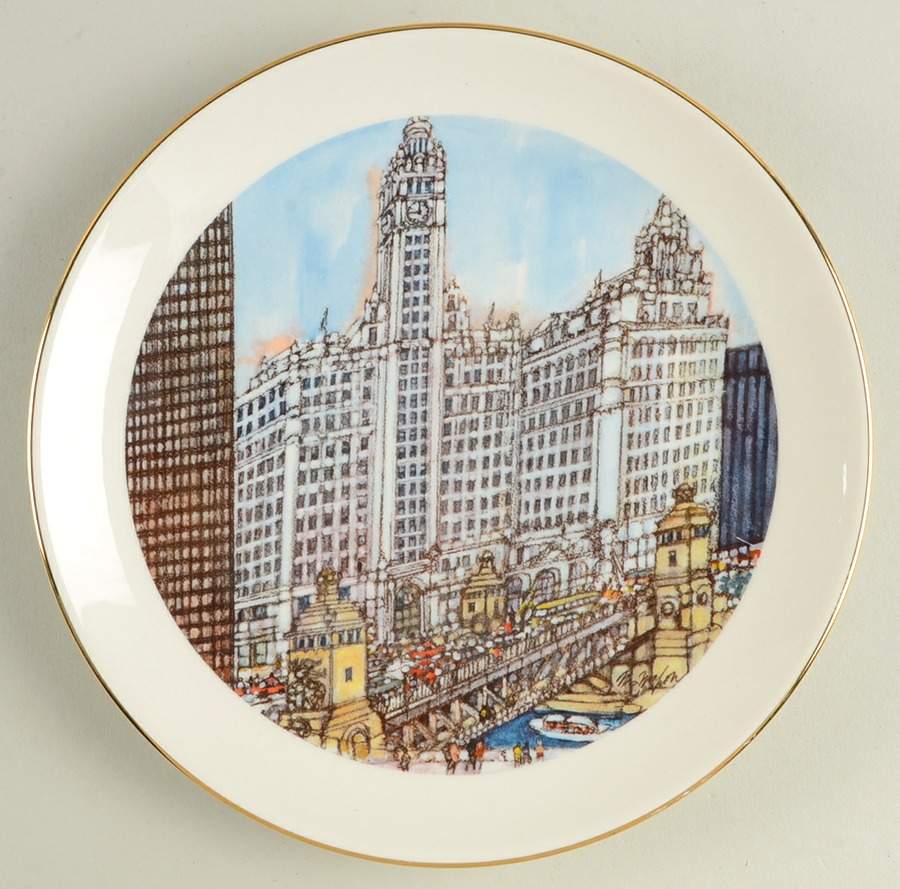 Chicago Collection Wrigley Building On Michigan Avenue - Boxed by Continental Bank-1