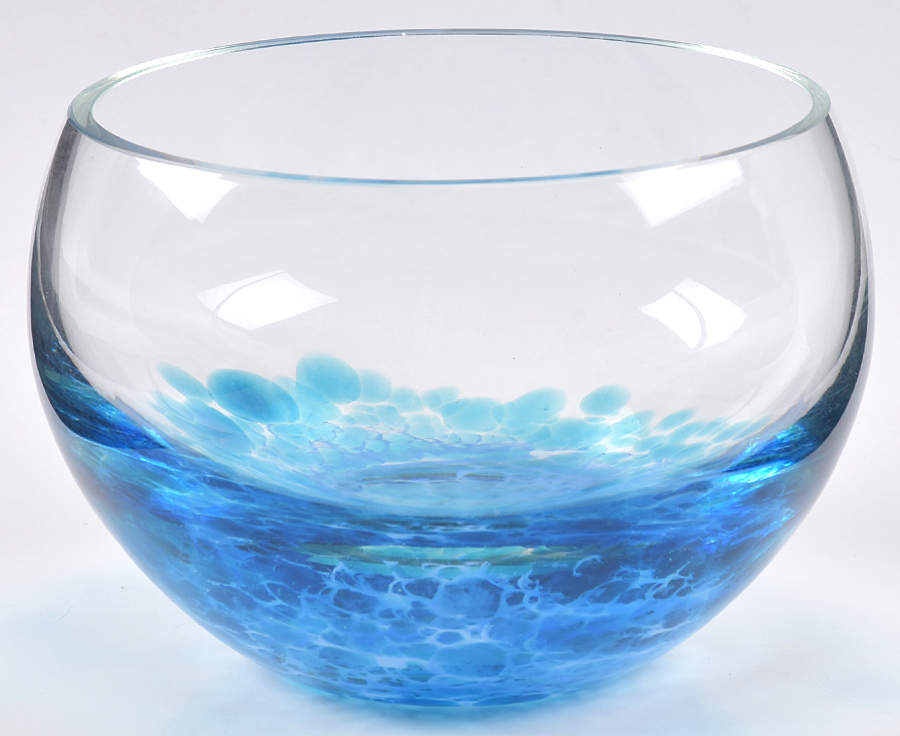 Mosaic Collection 5 3/4" Round Bowl-Azure - No Box by Caithness-1